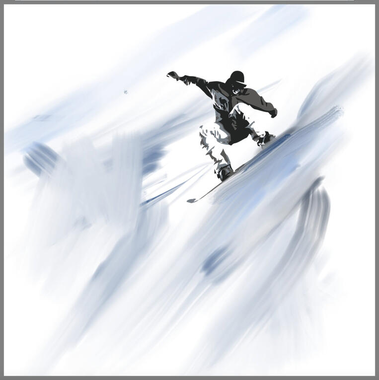 I can help you understand how to use images within your artwork and paint on top of them.